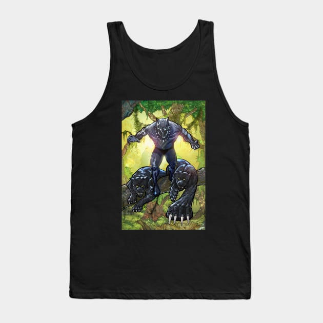 Black Panther Tank Top by EvoComicsInc